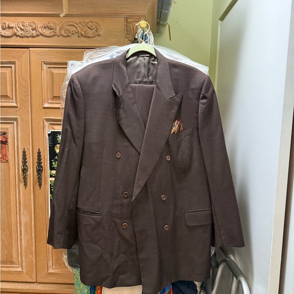 Canali Brown Double-Breasted Suit